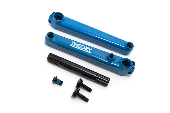 Theory Bikelife Conserve 175mm 3pc Cranks W/175mm Length Spindle - Blue