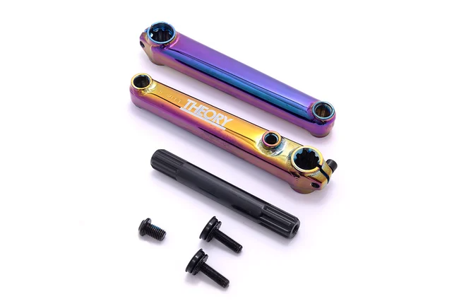 Theory Bikelife Conserve 175mm 3pc Cranks W/175mm Length Spindle - Oil slick