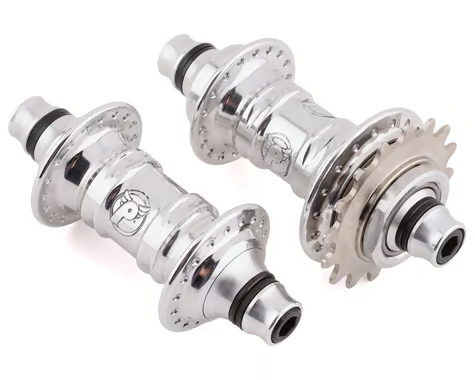 Profile Racing Mini Cassette Hub Set (Polished) (Titanium Driver) (3/8" X 100/110mm) (Chromoly Cog) (36h) (16t)