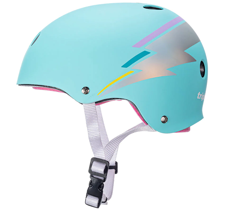 Triple Eight-The Certified Sweatsaver Helmet -Color Collection-Teal Hologram