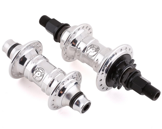 Profile Racing Mini Cassette Hub Set (Polished) (Chromoly Driver)-Rhd 3/8" X 100mm, 14 X 110mm /36h -9t