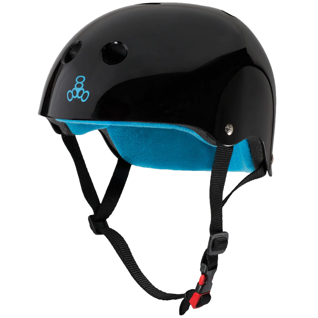 Triple Eight-The Certified Sweatsaver Helmet -Black Glossy