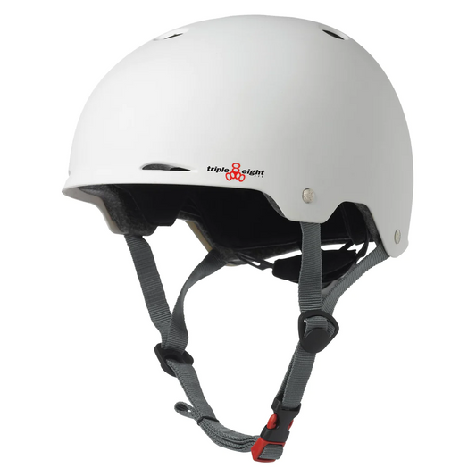 Triple Eight-Dual Certified Gotham Helmet-White matte