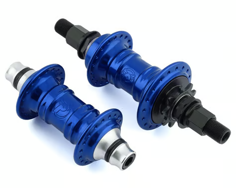 Profile Racing Mini Cassette Hub Set-Blue (Chromoly Driver) (Rhd) 3/8" X 100mm, 14 X 110mm 36h-9t