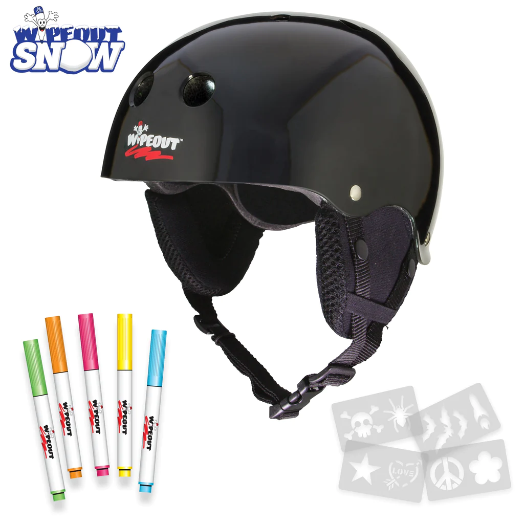 Triple Eight-Wipeout™ Dry Erase Snow Helmet-Black